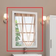 Зеркало для ванной Marsan Patricia 100х70 универсальное белый Patricia100х70белый