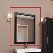 Зеркало для ванной Marsan Patricia 100х70 универсальное черный Patricia100х70черный