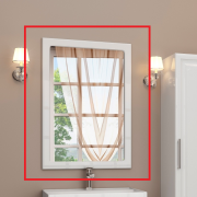 Зеркало для ванной Marsan Patricia 100х70 универсальное белый Patricia100х70белый