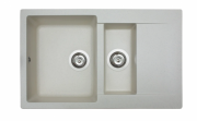 Мойка для кухни Miraggio La Pas врезная прямоугольная с 2 чашами с переливом матовый Jasmine 0000021