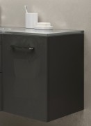 Тумба приставна Marsan Regine розпашна права/ліва 500х420х330мм МДФ графіт глянець REGINE500Х420графит