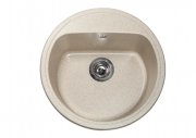 Мийка для кухні Miraggio Malibu 517x517x221 врізна кругла з переливом матовий Sand 0000029