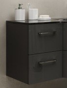 Тумба приставная Marsan Regine 500х420х330 мм МДФ графит глянец REGINE500графит