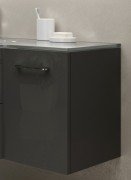 Тумба приставная Marsan Regine распашная правая/левая 500х420х330 мм МДФ графит глянец REGINE500Х420графит