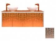 Тумба під раковину Marsan Penelope 1600 МДФ білий/срібло Penelope1600whites