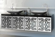 Тумба под раковину Marsan Vincent 1600 МДФ черный Vincent1600black