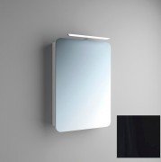 Зеркальный шкаф Marsan Adele-1 подвесной 55х80 см МДФ черный Adele55х80black