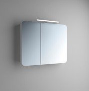 Дзеркальна шафа Marsan Adele-2 підвісний 80х65 см МДФ білий  Adele80х65white