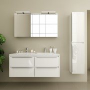 Раковина для ванной Marsan Therese 1200 врезная искусственный камень белый THERESE120