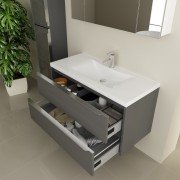 Раковина для ванної Marsan Therese 800 врізна штучний камінь білий THERESE80