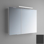 Дзеркальна шафа Marsan Therese-2 підвісна 65х70 см МДФ чорний THERESE2-черный