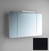 Дзеркальна шафа Marsan Adele-4 підвісна 110х65 см МДФ чорний Adele4-110х65black