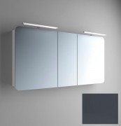 Зеркальный шкаф Marsan Adele-5 подвесной 130х65 см МДФ графит Adele5-130х65graphite