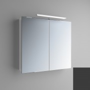 Дзеркальна шафа Marsan Therese-3 підвісна 65Х70 см МДФ чорний THERESE3-черный