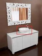 Раковина для ванної Marsan Тондо 420 накладна білий глянсовий Тондо420-1