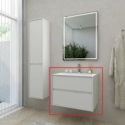 Тумба під настільну раковину Marsan Armel 700 акриловий камінь білий матовий Armel700-1