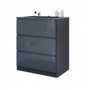 Тумба під раковину Marsan Adele-2 700 МДФ графіт Adele2-700graphite