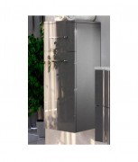 Пенал для ванної Marsan Alexandra 35х90 см з кошиком МДФ графіт Alexandra35х90graphite-k