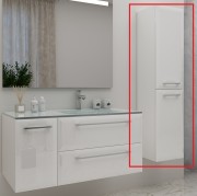 Пенал для ванної Marsan Aurore 150х35 МДФ білий Aurore150х35белий