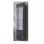 Пенал для ванної Marsan Alexandra 35х160 см з кошиком МДФ графіт Alexandra35х160graphite-k