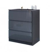 Тумба під раковину Marsan Adele-2 1100 МДФ графіт Adele2-1100graphite