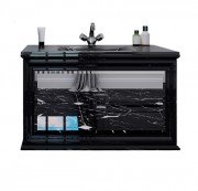 Тумба під раковину Marsan Amande 900 МДФ чорний Amande900black