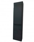 Пенал для ванной Marsan Brigitte 37х160 см с корзиной МДФ графит Brigitte370graphite-k