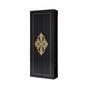 Пенал для ванной Marsan Christine 45х120 см МДФ черный/золото Christine450blackg