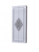 Пенал для ванной Marsan Christine 45х120 см МДФ белый/серебро Christine450whites