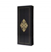 Пенал для ванної Marsan Christine 45х120 см МДФ чорний/золото Christine450blackg