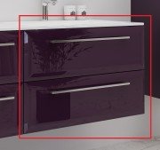 Тумба під раковину Marsan Aurore 900 МДФ баклажан Aurore900баклажан