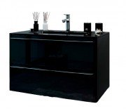 Тумба під раковину Marsan Brigitte-2 700 МДФ чорний Brigitte2-700black