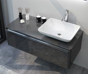 Тумба під раковину Marsan Brigitte 900 МДФ графіт Brigitte900graphite
