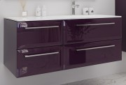 Тумба під раковину Marsan Aurore 1200 права/ліва МДФ баклажан Aurore1200баклажан