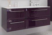 Тумба під раковину Marsan Aurore 1200 права/ліва МДФ баклажан Aurore1200баклажан