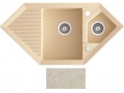 Мийка для кухні Marmorin Cire trapez 100х50 см штучний камінь Magranit пісочний 375 613 007