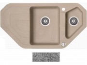 Мойка для кухни Marmorin Sten trapez 97х51 см искусственный камень Magranit серый 385 613 003