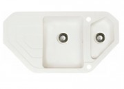 Мойка для кухни Marmorin Sten trapez 97х51 см искусственный камень Magranit белый 385 613 006