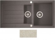 Мийка для кухні Marmorin Tellur 1,5k 10 100х50 см штучний камінь Magranit пісочний 380 513 007