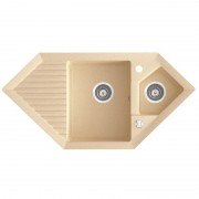 Мойка для кухни Marmorin Cire trapez 100х50 см искусственный камень Magranit сафари 375 613 001