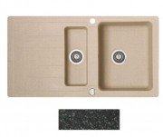 Мойка для кухни Marmorin Sten 1,5k 10 97х52 см искусственный камень Magranit черный 385 513 002