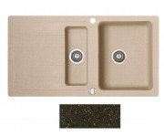 Мойка для кухни Marmorin Sten 1,5k 10 97х52 см искусственный камень Magranit коричневый 385 513 004