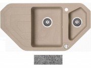 Мийка для кухні Marmorin Sten trapez 97х51 см штучний камінь Magranit сірий 385 613 003