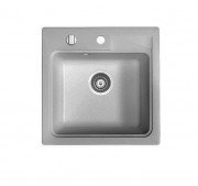 Мийка для кухні Marmorin Tama 1k 46,5х46,5 см штучний камінь Magranit сірий 390 103 003