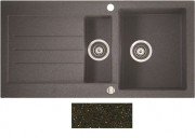 Мийка для кухні Marmorin Tellur 1,5k 10 100х50 см штучний камінь Magranit коричневий 380 513 004