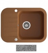 Мойка для кухни Marmorin Ignis 1k 0,50 62х47 см искусственный камень Magranit серый 435 133 003