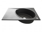 Мийка для кухні Marmorin Tono 1k 10 80х50 см штучний камінь Magranit чорний 430 113 002