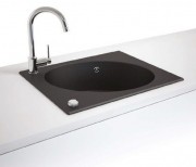 Мийка для кухні Marmorin Tono 1k 62,3х50 см штучний камінь Magranit чорний 430 103 002