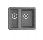 Мойка для кухни Marmorin Fado 1,5k 56х46 см искусственный камень Magranit серый 427 500 003