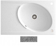Мойка для кухни Marmorin Tono 1k 10 80х50 см искусственный камень Magranit серый 430 113 003